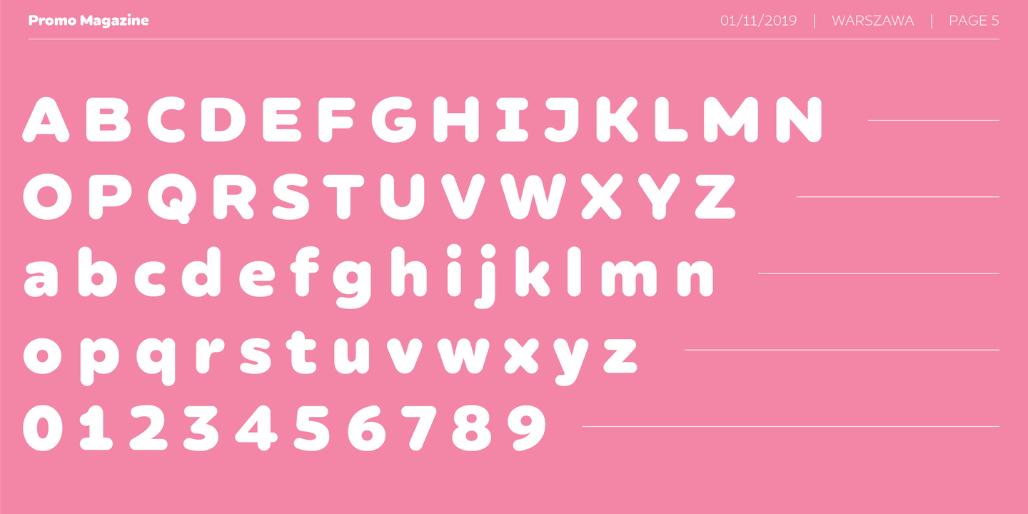 Promo Normal Font preview